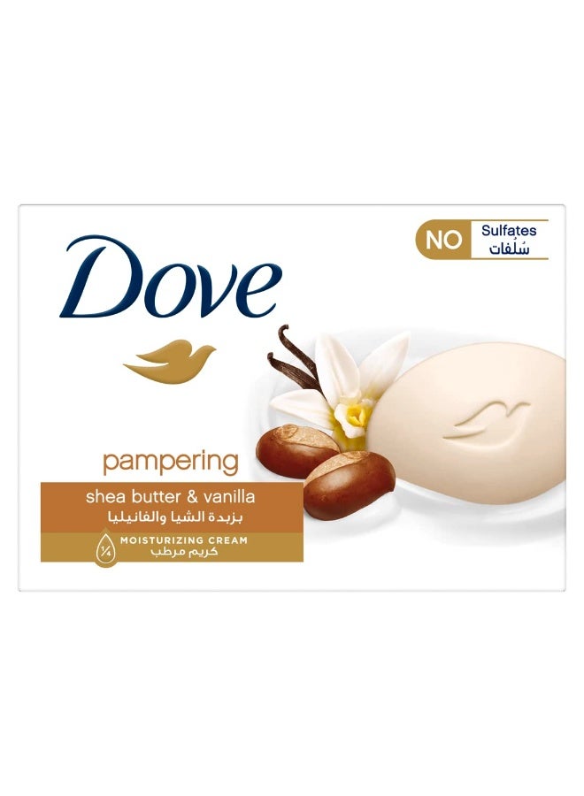 Dove Pampering Beauty Cream Bar Soap Shea Butter and vanilla, 135G - Image 1